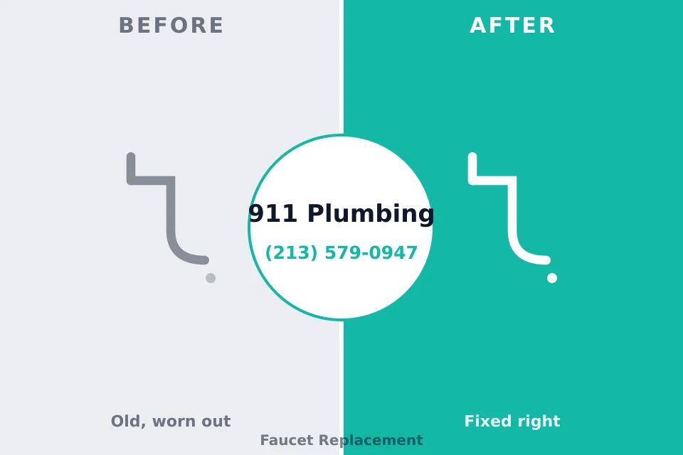 Before and after: plumbing repair Rockville, MN